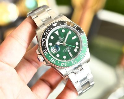 ROLEX GMT-Master II Replica with Green Dial 904L Steel 3186/2836 Movement 40MM Sapphire Glass Watch